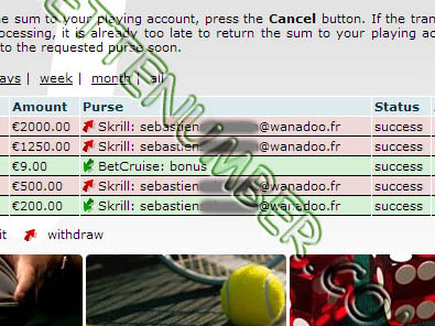 BetVoyager Casino was beaten by Sébastien